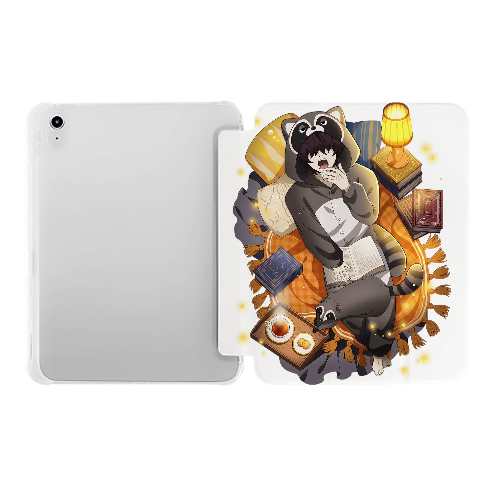 （画像用） 文豪ストレイドッグス Bungo Stray Dogs IPad ケース ペン収納付き 三つ折りスタンド PUレザー×シリコン 対応機種9.5/10.5/10.9インチ